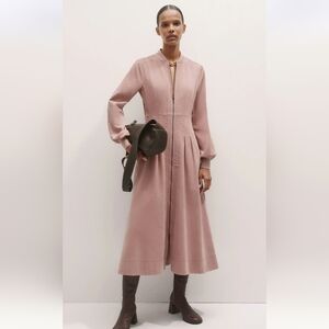 ME+EM Dusty Rose Long Sleeve Dress